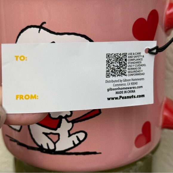 NWT- Peanuts Snoopy 21 Oz Valentine’s Day BE MINE Mug W/Snoopy on the Inside - Picture 5 of 6